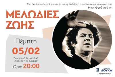 Τα Εκπαιδευτήρια Δούκα στηρίζουν τη ΓΑΛΙΛΑΙΑ και τιμούν τον Μίκη Θεοδωράκη